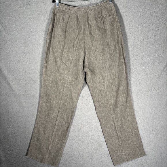 Vintage 1970s Brooks Brothers Trousers Women’s Size 14 Linen Knit Made in USA - Picture 10 of 13
